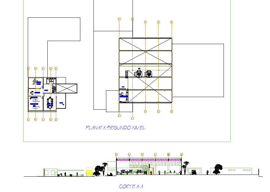 Second floor Food processing plant floor plan detail