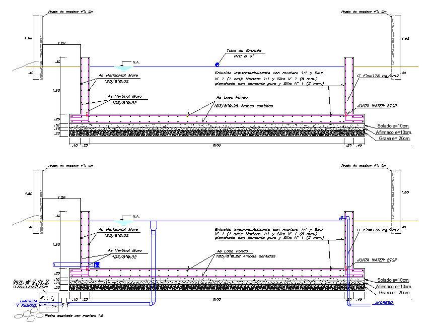 Section Reservoir 100m3 layout file