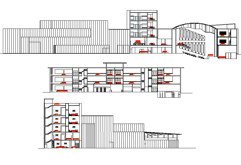 Section Rice technology center autocad file