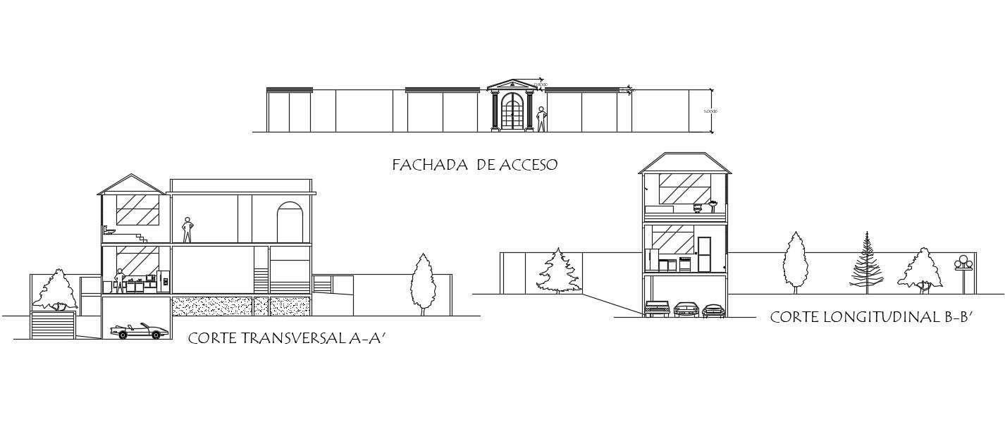 Section View House Drawing