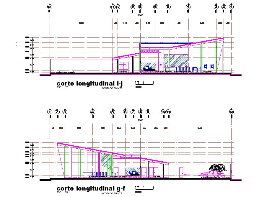 Section bank detail dwg file