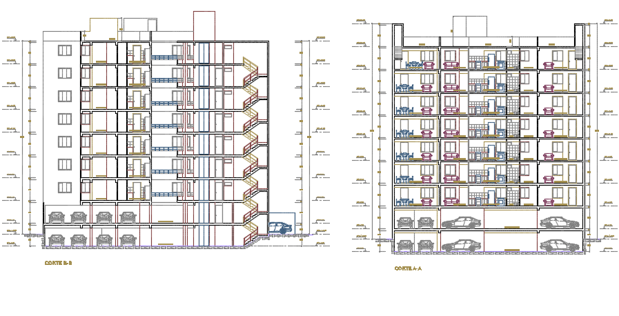 Section building detail dwg file