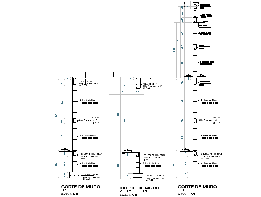 Section foundation plan autoacd file
