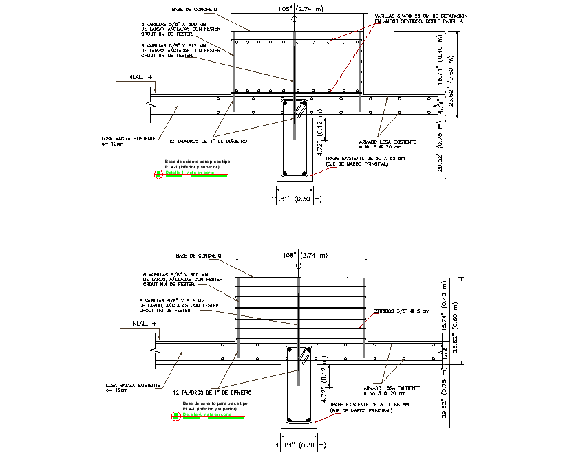 Section foundation plan layout file