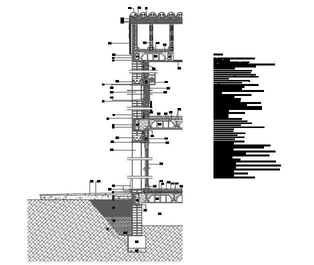 Section of town house