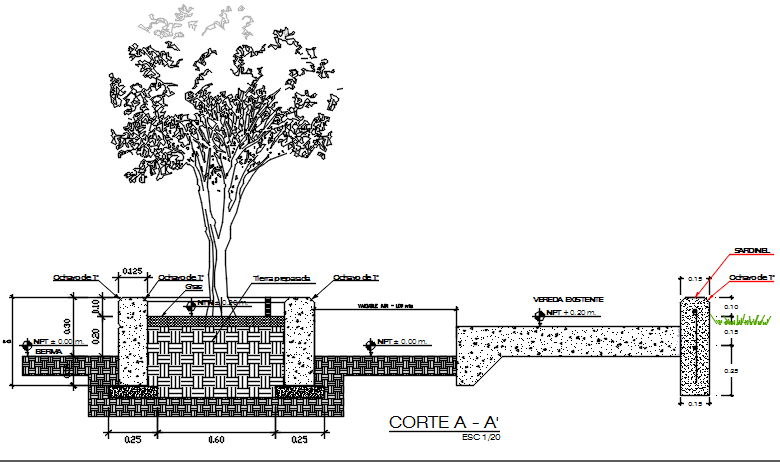 Section plan detail dwg file
