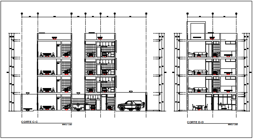 Section plan detail dwg file