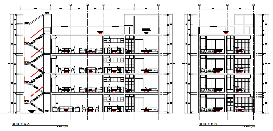 Section plan detail dwg file