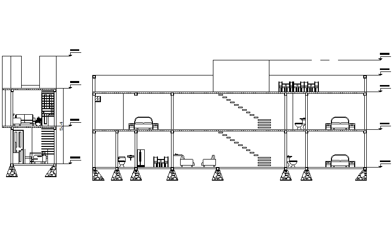 Section plan detail dwg file