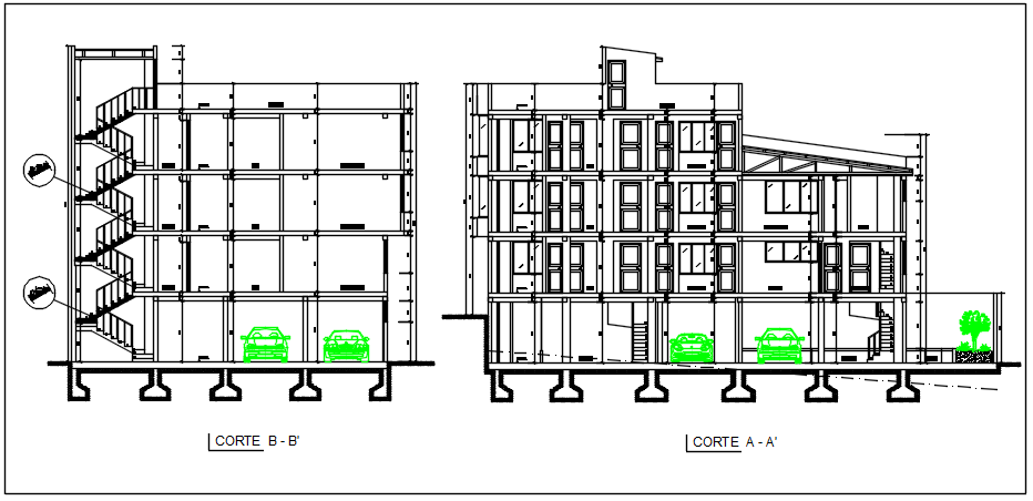 Section plan detail dwg file
