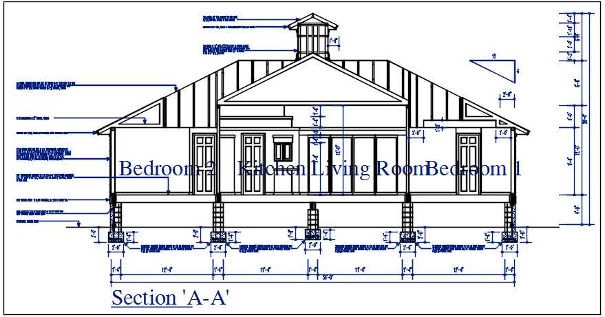 Section plan foundation detail dwg file