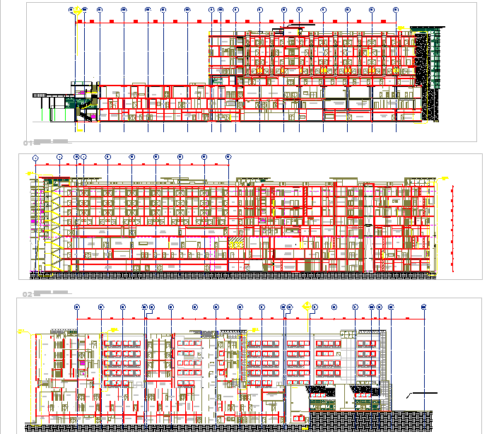 Section plan of construction Building 