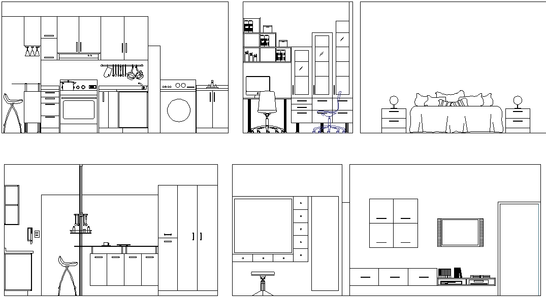 Section rooms detail 