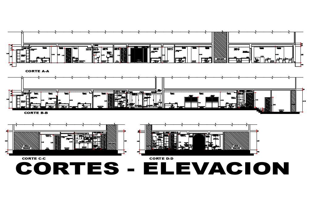 Office Elevation In AutoCAD File