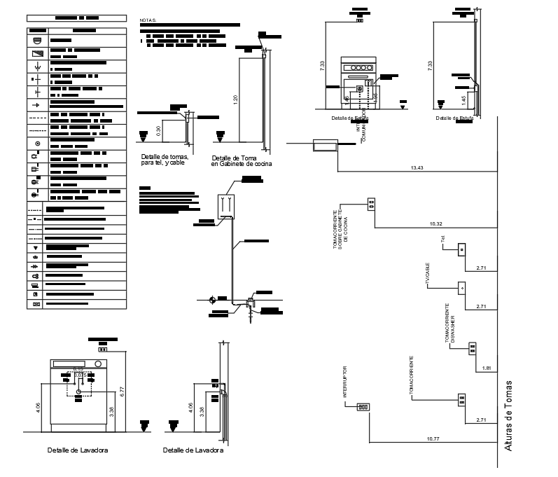 Sectional detailing layout