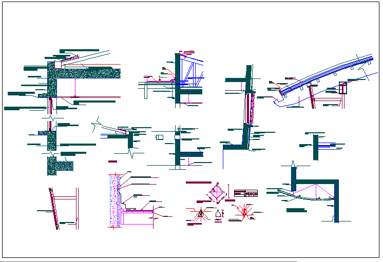 Sectional details of a  machinery and its elevation  dwg file 