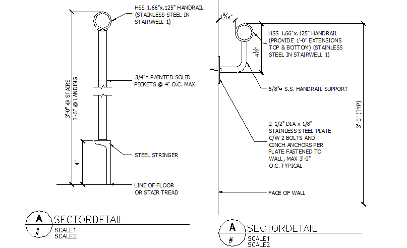 Sector detail dwg file