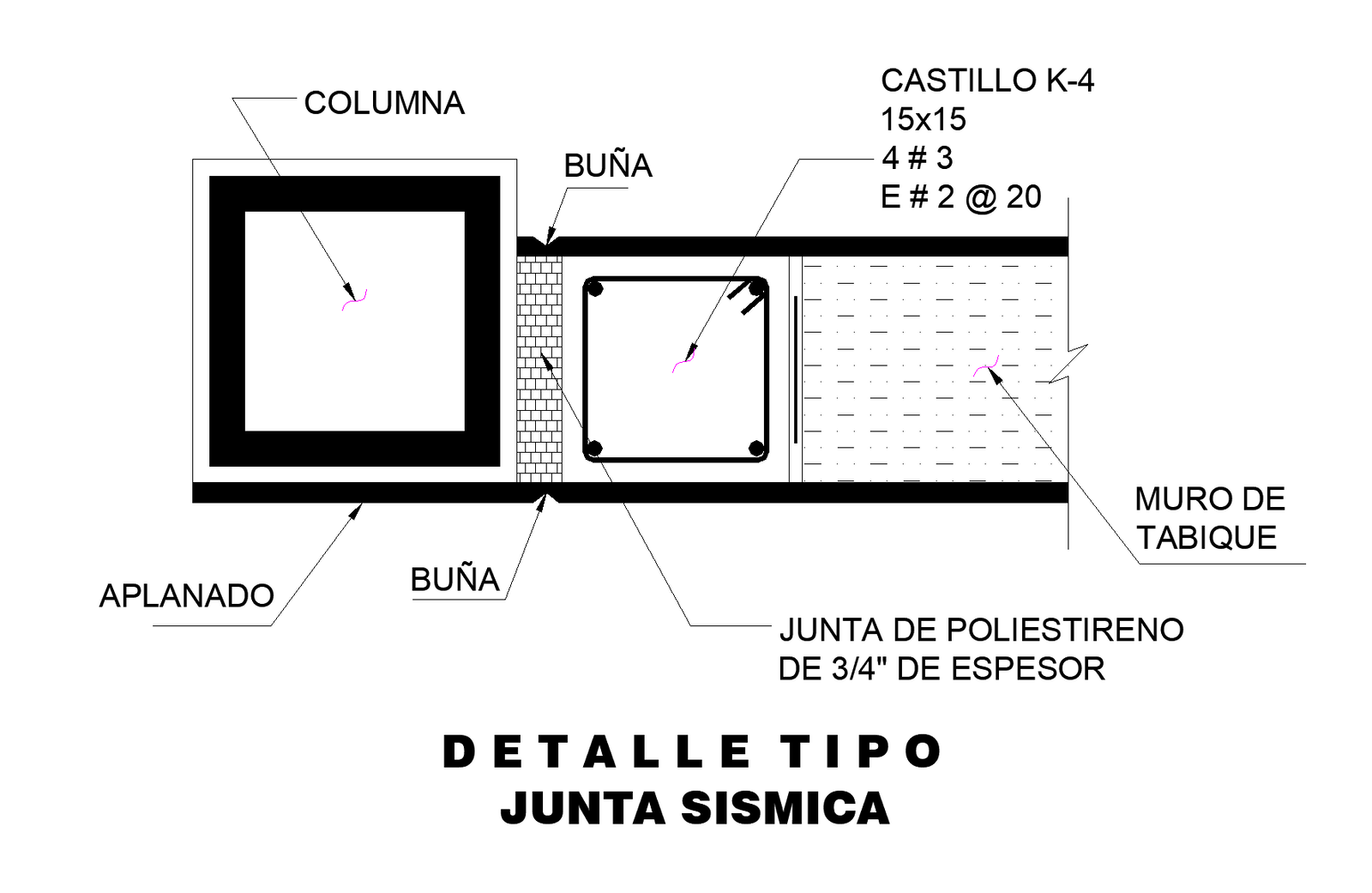 Seismic joint plan detail dwg.,