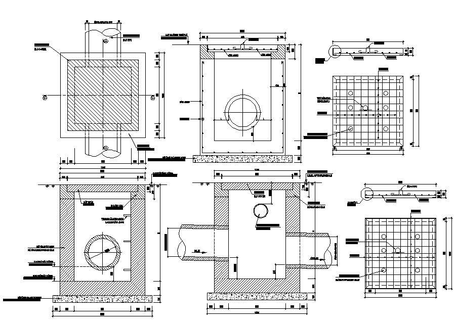 Sewer Valve Chamber Box DWG File