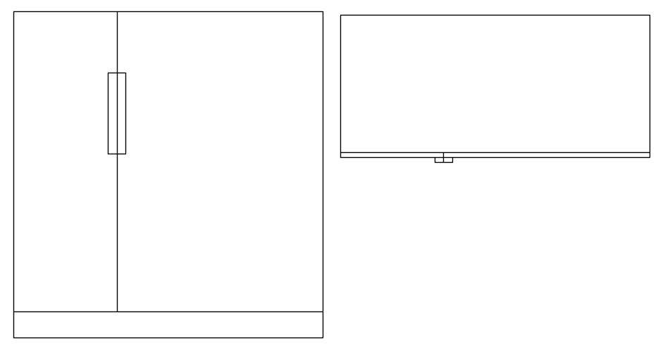 AutoCAD Shoe Cabinet DWG Block for Interior Layouts