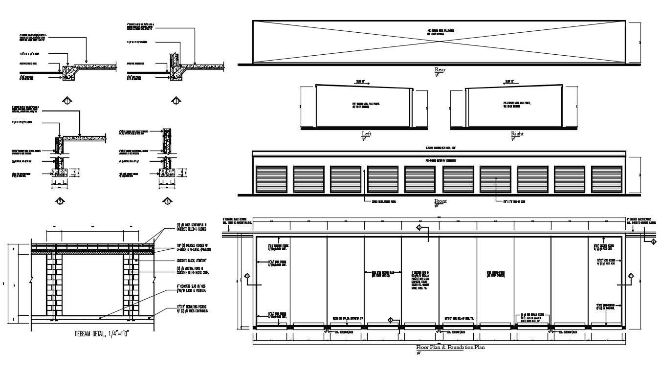 Shop Building Free DWG File