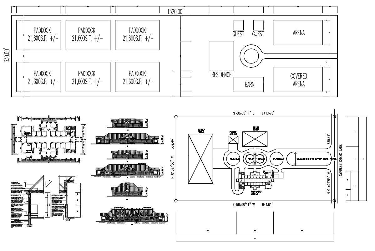 Shop Building Plan DWG File