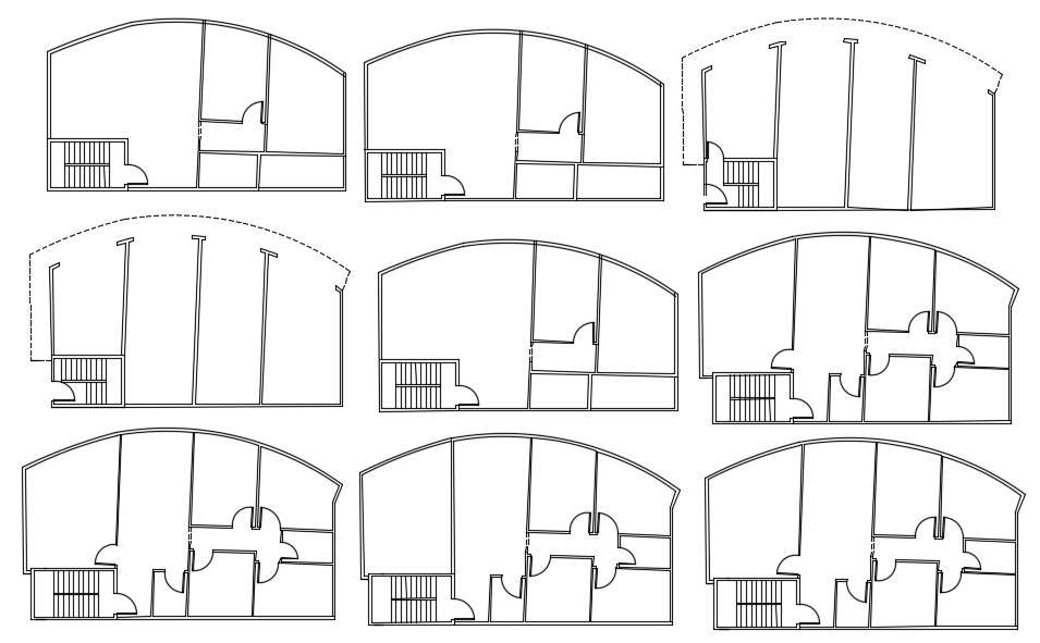 Shop With House Plan Floor Drawing DWG File