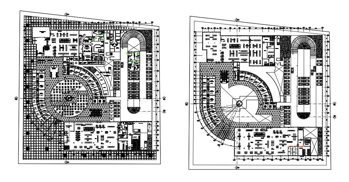 Shopping Mall Design In AutoCAD File