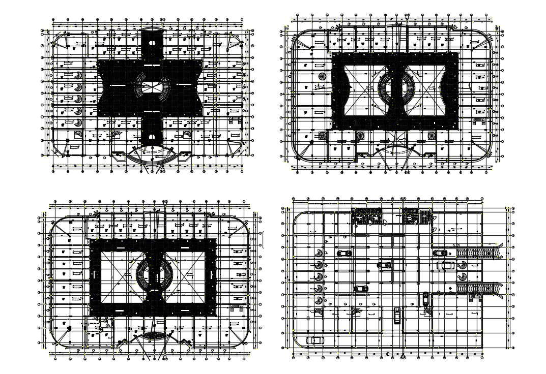 Shopping Mall Plan Layout In AutoCAD File