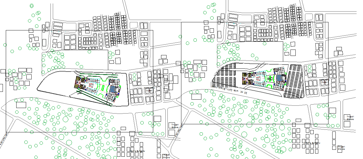 Shopping center Key plan lay-out design