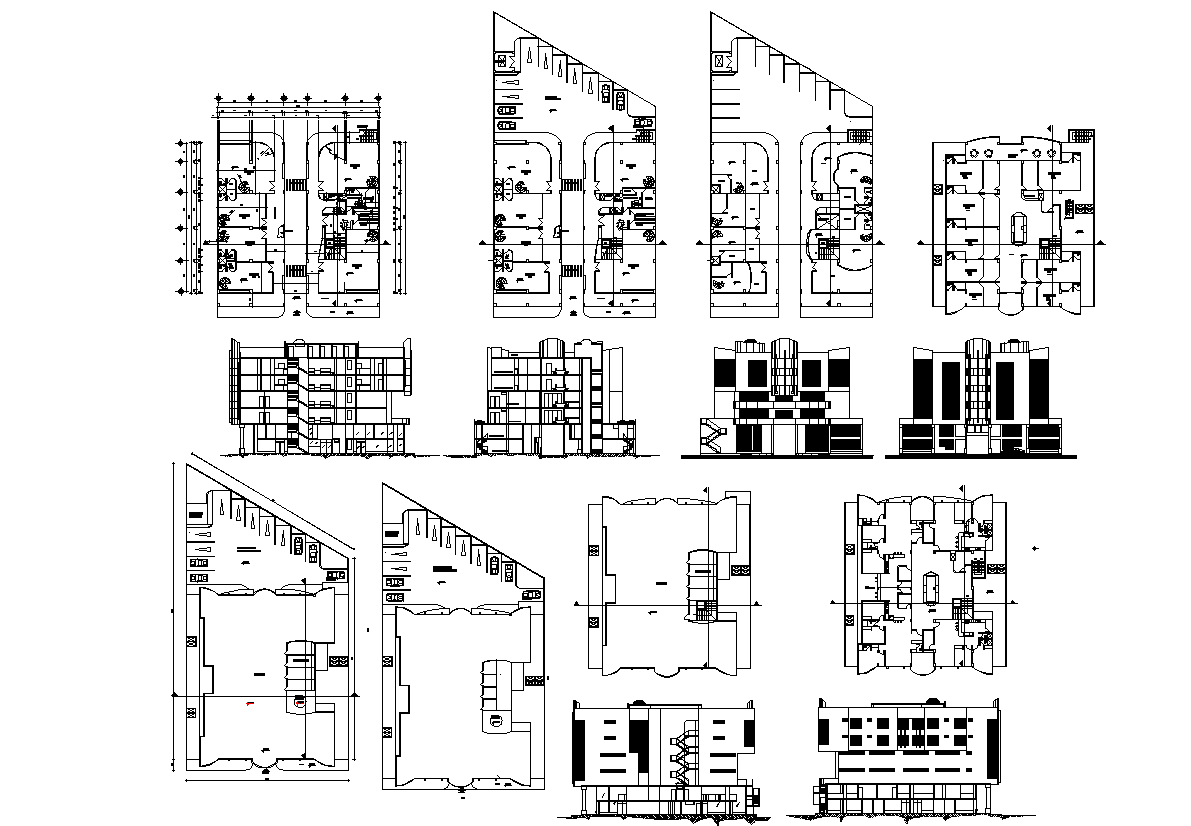 Shopping center dwg file