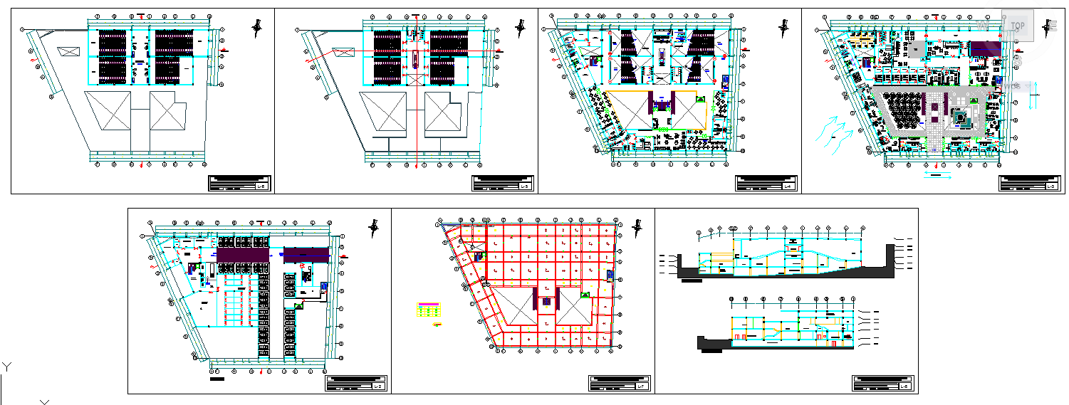 Shopping mall floor plan design