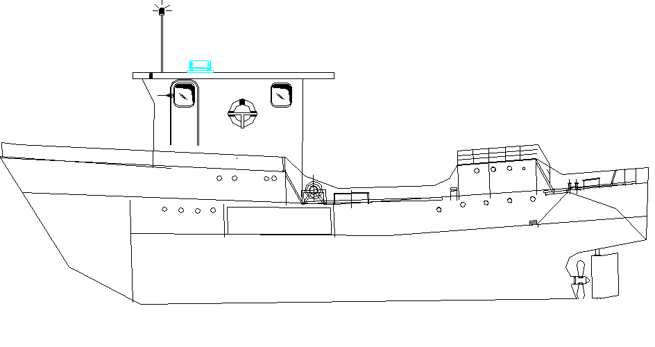 Showing ship detail dwg file