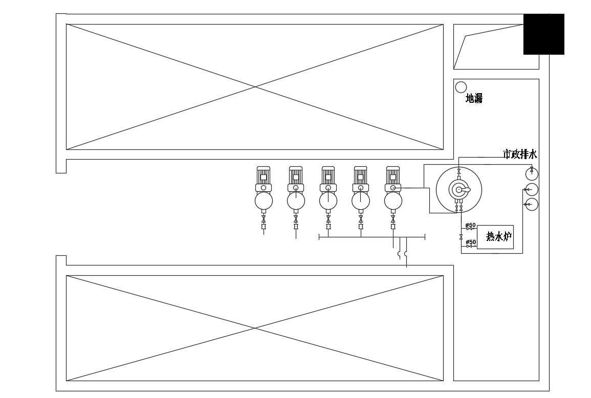 Simple Electric Room CAD File Free