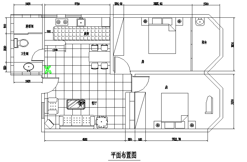 Simple House Interior Lay-out Design