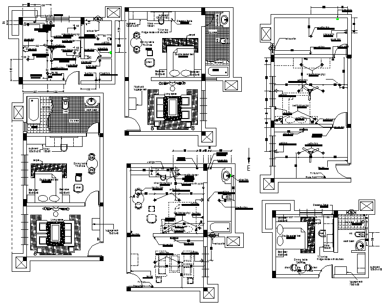 Simple House Lay-out With all detail