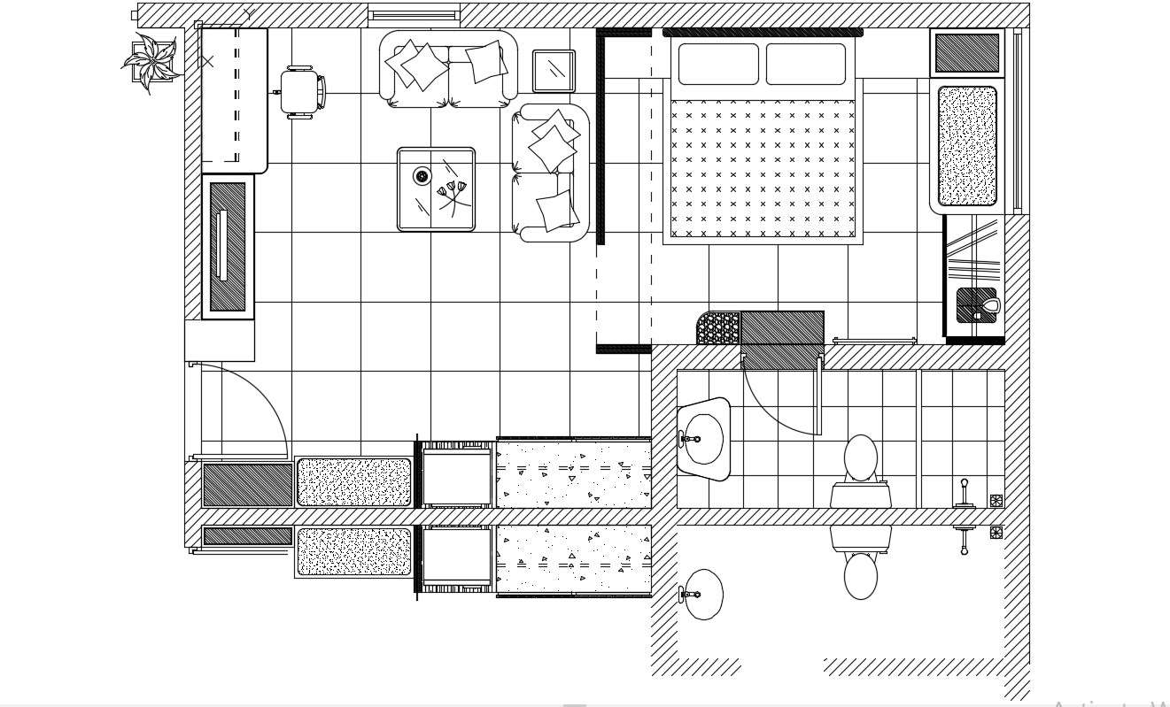 Simple House Plans Auto CAD File Free Download 