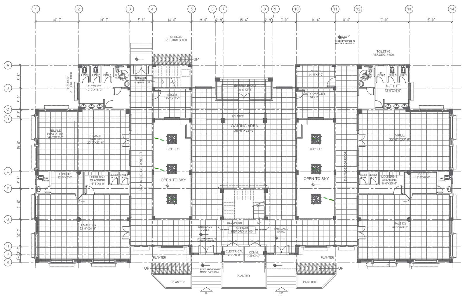 Sindh Forensic laboratory Karachi tender drawings for floor flooring layout and tile drawing autocad dwg drawing .