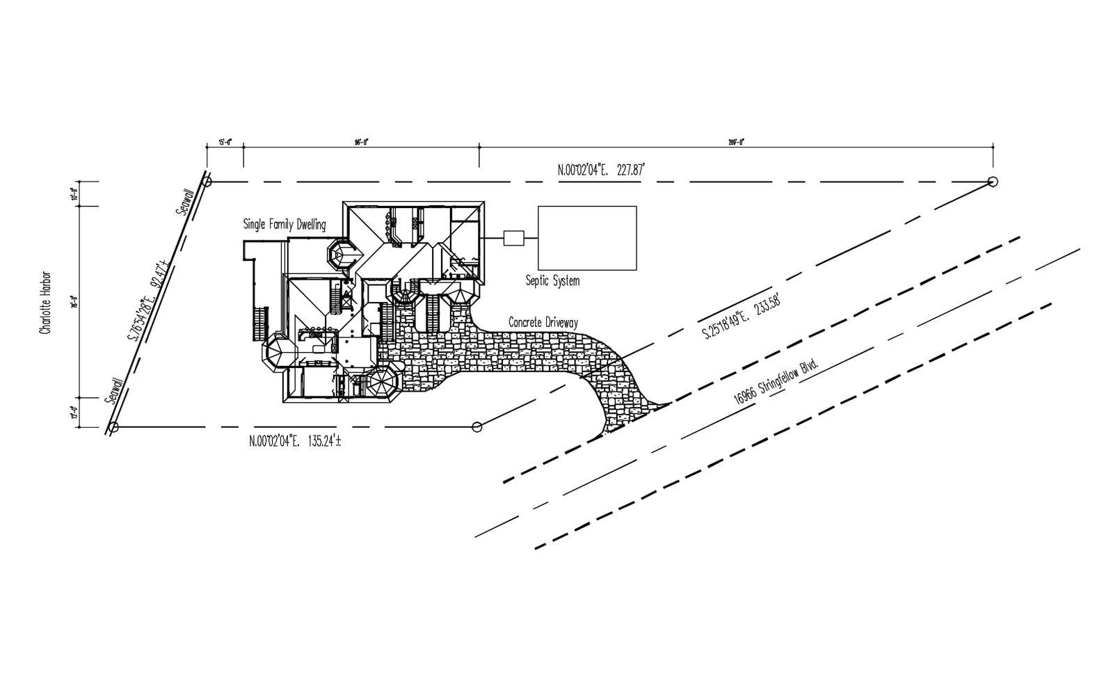 Single Family House Design in DWG file