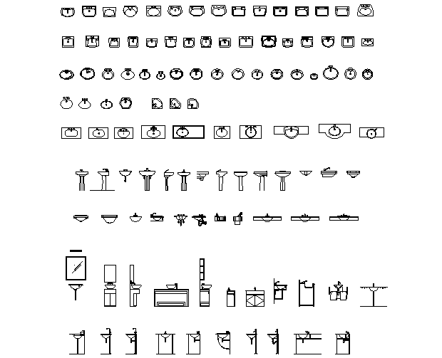 Sink cad block dwg file.