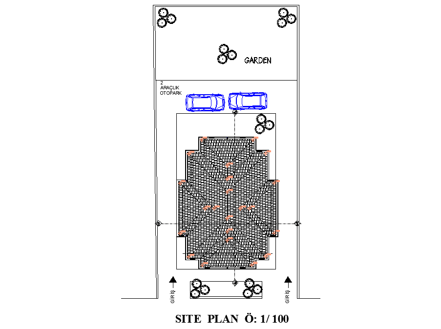 Site location plan autocad file