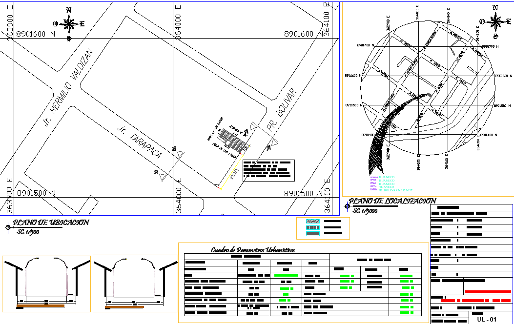 Site location plan detail dwg file