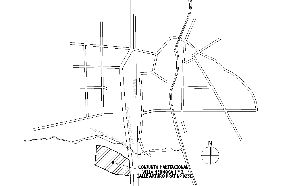 Site location plan layout file