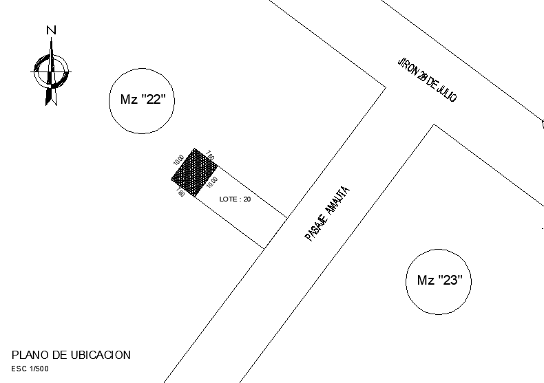 Site location plan layout file