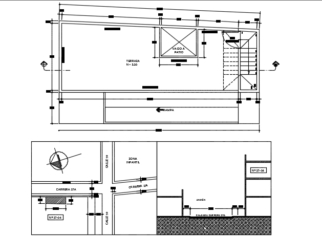 Site plan detail dwg file
