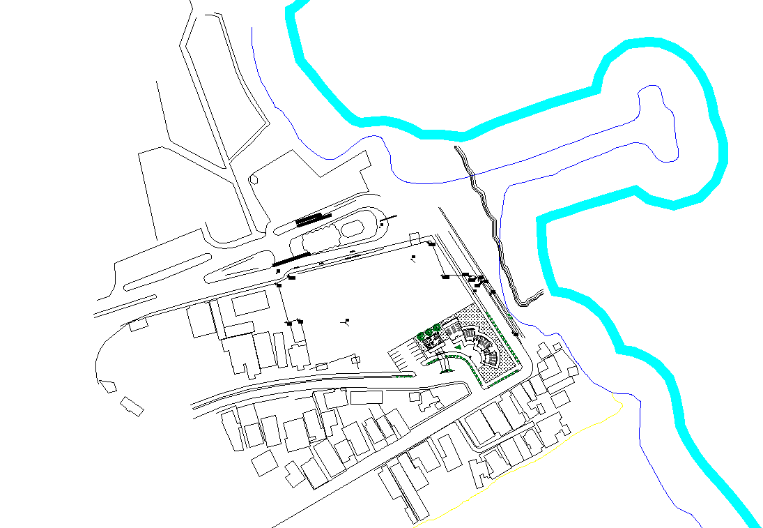Site plan detail dwg file