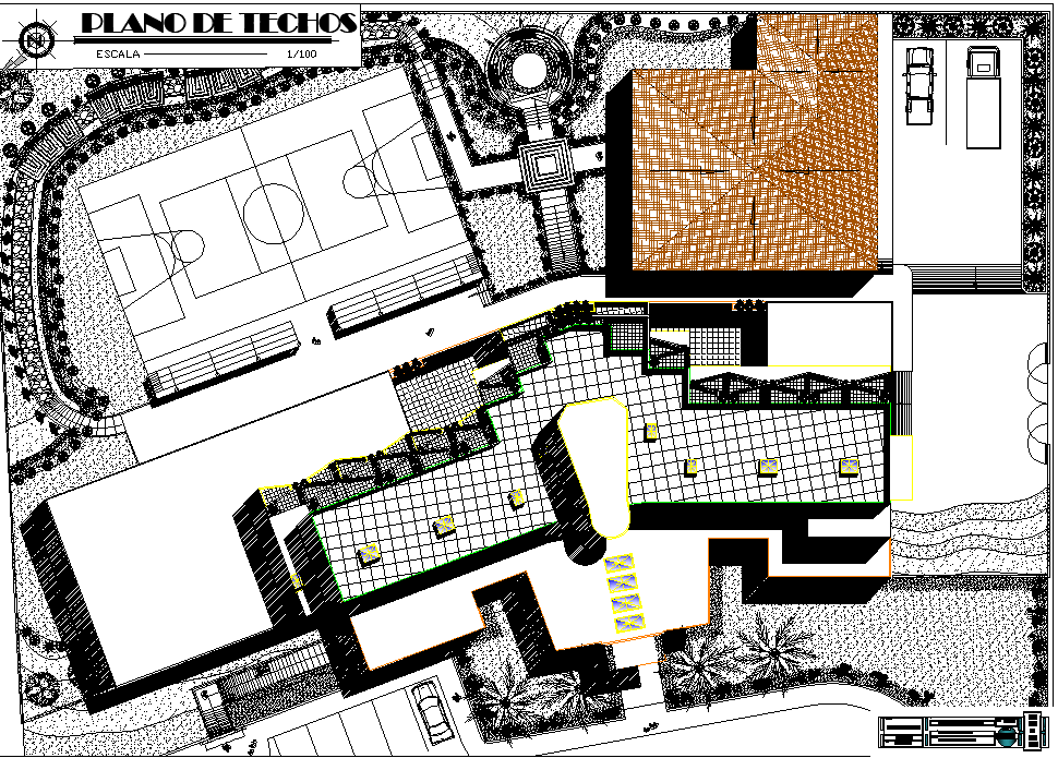 Site plan detail dwg file