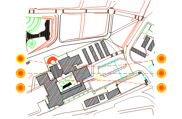 Site plan detail dwg file