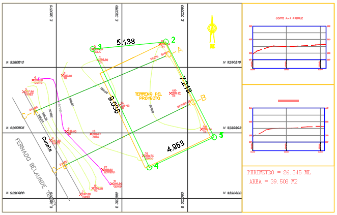 Site plan detail dwg file