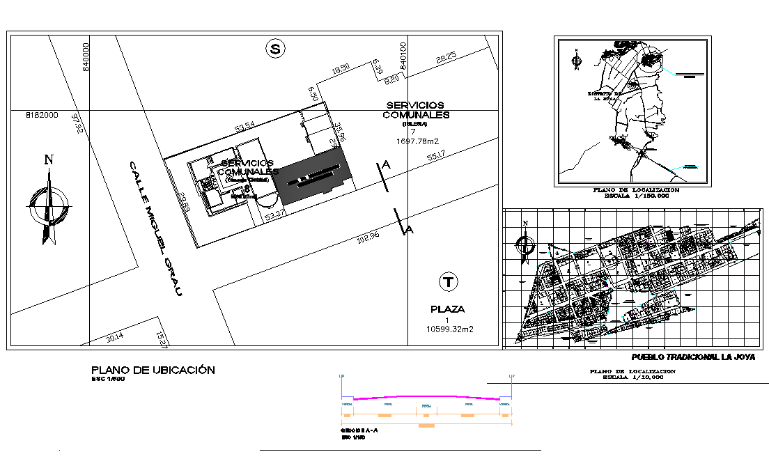 Site plan detail dwg file
